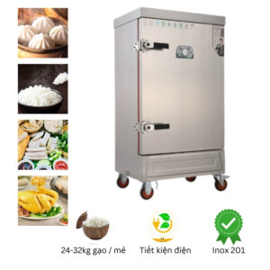 Tủ nấu cơm công nghiệp 10 khay dùng điện